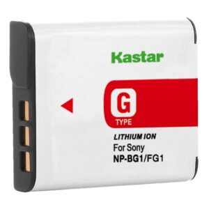 kastar lithium ion camera battery for sony g type npbg1 np-bg1 sony cyber-shot dsc-h3 dsc-h7 dsc-h9 dsc-h10 dsc-h20 dsc-h50 dsc-h55 dsc-h70 dsc-h90 dsc-w80 dsc-w85 dsc-w90 dsc-wx1 dsc-wx10 hdr-gw55