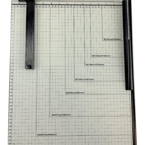 Paper Cutter Guillotine Style 18" Cut Length X 15" Inch Metal Base Trimmer