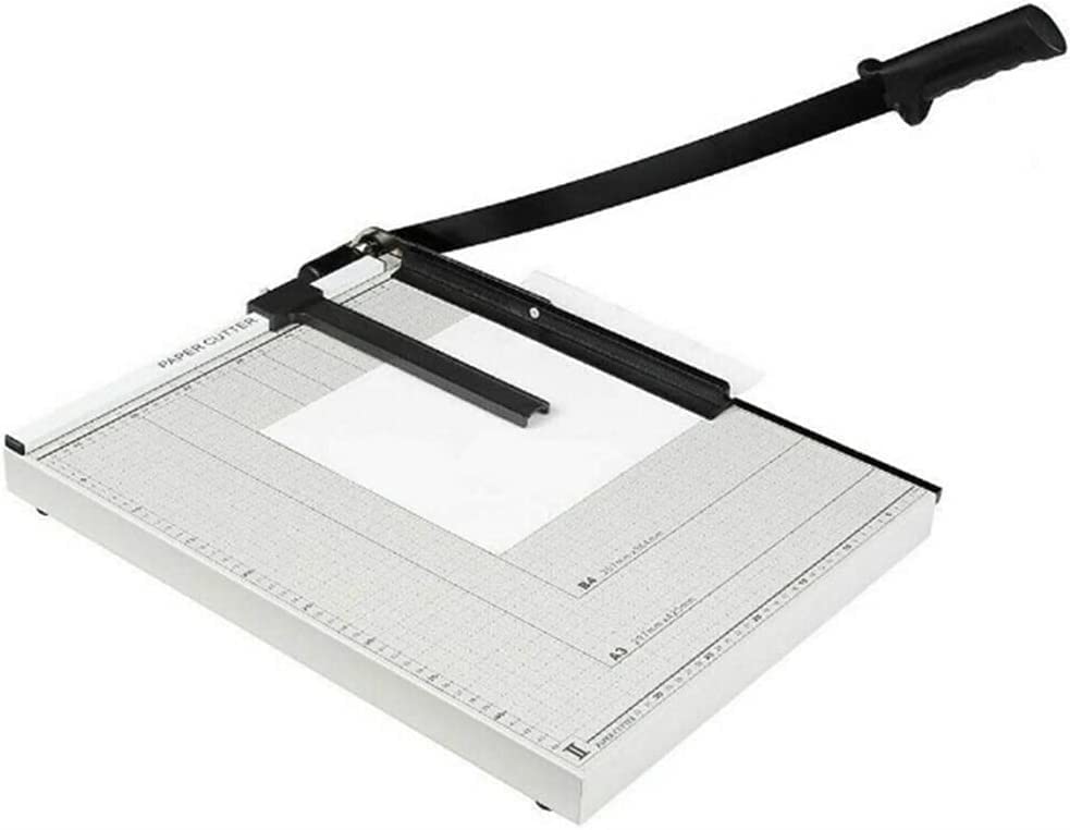 Paper Cutter Guillotine Style 18" Cut Length X 15" Inch Metal Base Trimmer