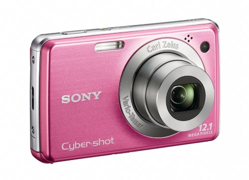 Sony Cybershot DSC-W220 12MP Digital Camera with 4x Optical Zoom with Super Steady Shot Image Stabilization (Light Pink) (OLD MODEL)