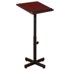 oklahoma sound portable presentation lectern, mahogany