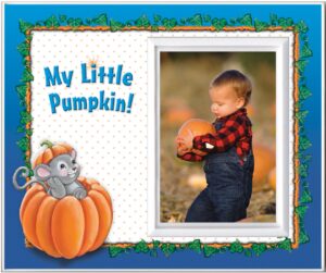 my little pumpkin - halloween picture frame gift