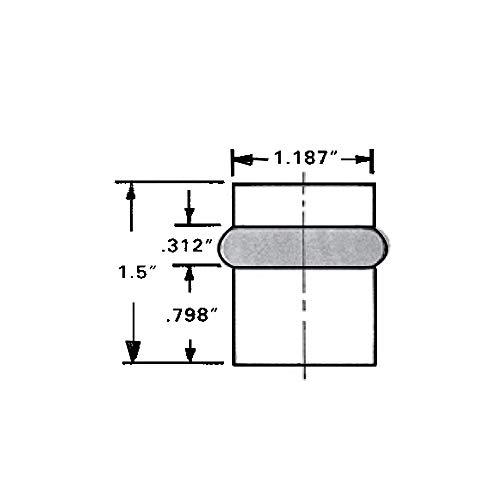 Baldwin Estate 4505.260 Modern Floor Bumper in Polished Chrome, 1.18" Diameter