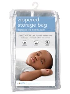 colgate crib mattress zippered storage bag – premium heavy duty 5 mil tear-resistant vinyl bag protects & preserves, great for storage & moving