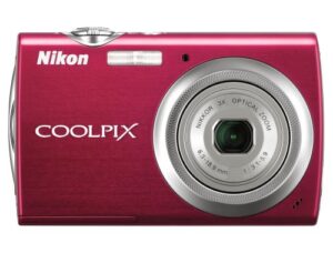 nikon coolpix s230 10mp digital camera with 3x optical zoom and 3 inch touch panel lcd (gloss red)