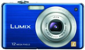 panasonic lumix dmc-fs15 12mp digital camera with 5x mega optical image stabilized zoom and 2.7 inch lcd (blue)