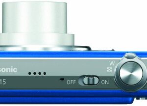 Panasonic Lumix DMC-FS15 12MP Digital Camera with 5x MEGA Optical Image Stabilized Zoom and 2.7 inch LCD (Blue)