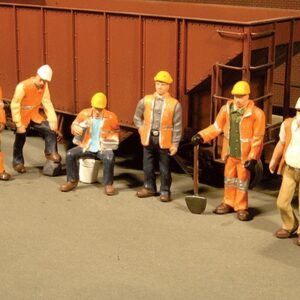 Bachmann Trains - FIGURES - MAINTENANCE WORKERS (6pcs/pk) - HO Scale