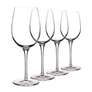 luigi bormioli crescendo 20 ounce. bordeaux wine glasses, set of 4, crystal son-hyx glass, made in italy.