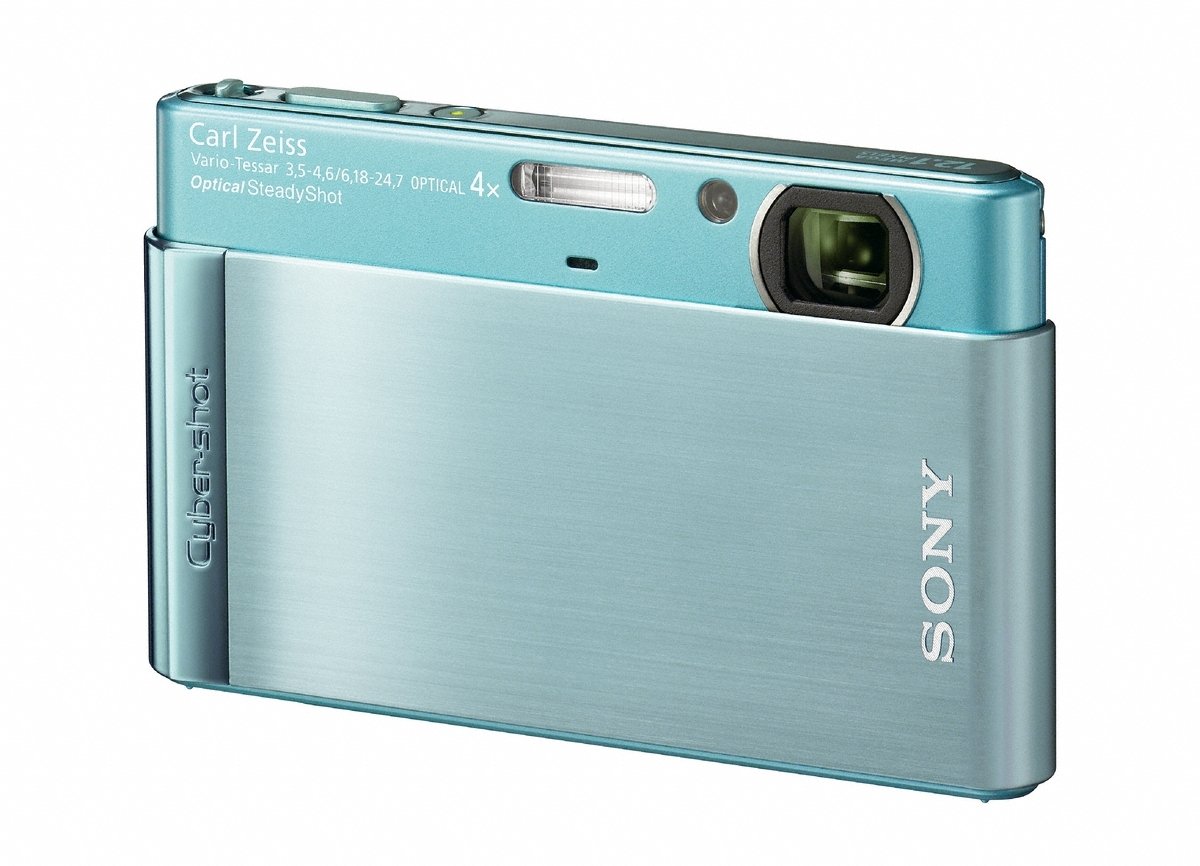 Sony Cyber-shot DSC-T90 12 MP Digital Camera with 4x Optical Zoom and Super Steady Shot Image Stabilization (Blue)