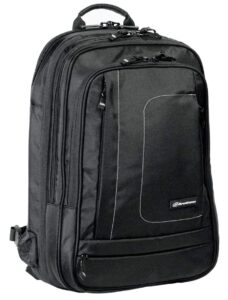 brenthaven metrolite travel backpack fits 15.6 inch chromebooks, laptops, tablets, plane carry on bag - black, durable, rugged protection from impact and compression