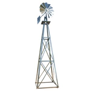 outdoor water solutions 12-foot galvanized backyard windmill