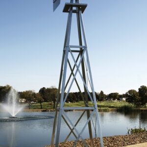 Outdoor Water Solutions 12-Foot Galvanized Backyard Windmill