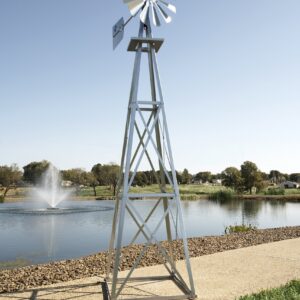 Outdoor Water Solutions 12-Foot Galvanized Backyard Windmill