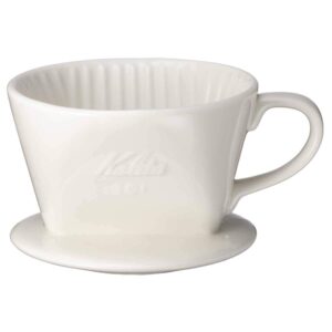 kalita coffee dripper ceramic 1-2 person white 101-lotto #01001
