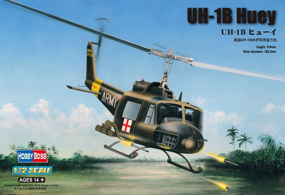 Hobby Boss UH-1B Huey Helicopter Model Building Kit