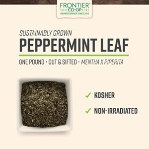 Frontier Co-op Bulk Peppermint Leaf, 1 Pound, Cut, Sifted Peppermint For Tea & Cooking, Cool, Refreshing Scent