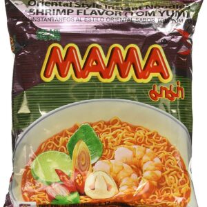 Mama Instant Ramen Noodle Tom Yum Shrimp Flavour (Pack of 30),Original,58.2 Ounce