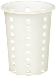 winco flatware cylinder, plastic white medium