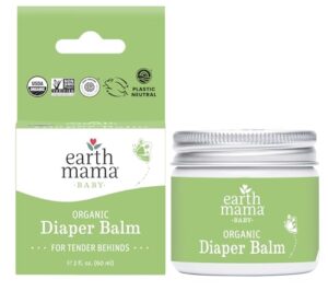 earth mama organic diaper balm 2-ounce | diaper cream for baby | ewg verified, petroleum & artificial fragrance-free with calendula for sensitive skin