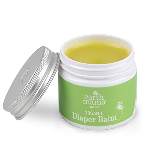 Earth Mama Organic Diaper Balm 2-Ounce | Diaper Cream for Baby | EWG Verified, Petroleum & Artificial Fragrance-Free with Calendula for Sensitive Skin