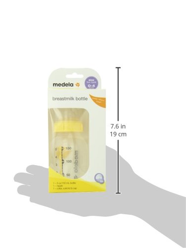 Medela Breast Milk Storage Bottle, 5 Ounce Breastfeeding Bottle, Made Without BPA, Safe for Dishwashers and Microwaves