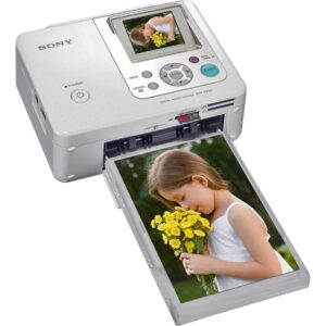 sony dpp-fp67 picture station photo printer with built-in 2.4-inch lcd tilt-adjustable display