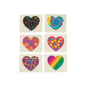 funky heart tattoos (72 pieces)