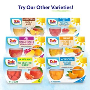 Dole Fruit Bowls Mandarin Oranges in 100% Juice Snacks, 4oz 24 Total Cups, Gluten & Dairy Free, Bulk Lunch Snacks for Kids & Adults