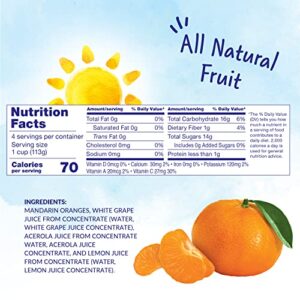 Dole Fruit Bowls Mandarin Oranges in 100% Juice Snacks, 4oz 24 Total Cups, Gluten & Dairy Free, Bulk Lunch Snacks for Kids & Adults