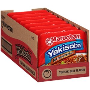 maruchan yakisoba teriyaki beef, 4.00 oz, pack of 8