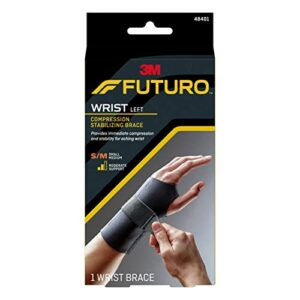 futuro compression stabilizing wrist brace, left hand, s/m