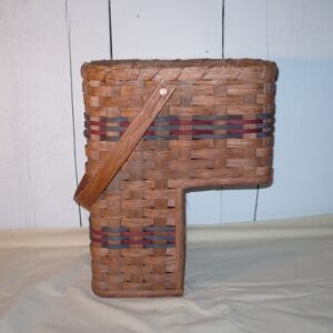 Amish Handmade Stair Step Basket (Small). This Handmade Basket Enhances Any Country Home Decor and Also Makes Carrying Items up and Down the Stairs Easier. You Will Love It! Measures: Top Opening 12" X 9" - 14.5" High - 7" From Bottom of Basket to Bottom