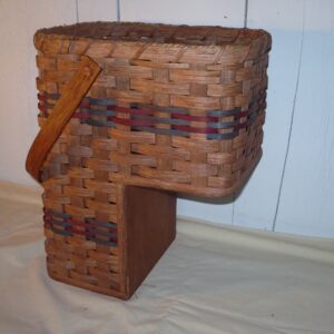 Amish Handmade Stair Step Basket (Small). This Handmade Basket Enhances Any Country Home Decor and Also Makes Carrying Items up and Down the Stairs Easier. You Will Love It! Measures: Top Opening 12" X 9" - 14.5" High - 7" From Bottom of Basket to Bottom