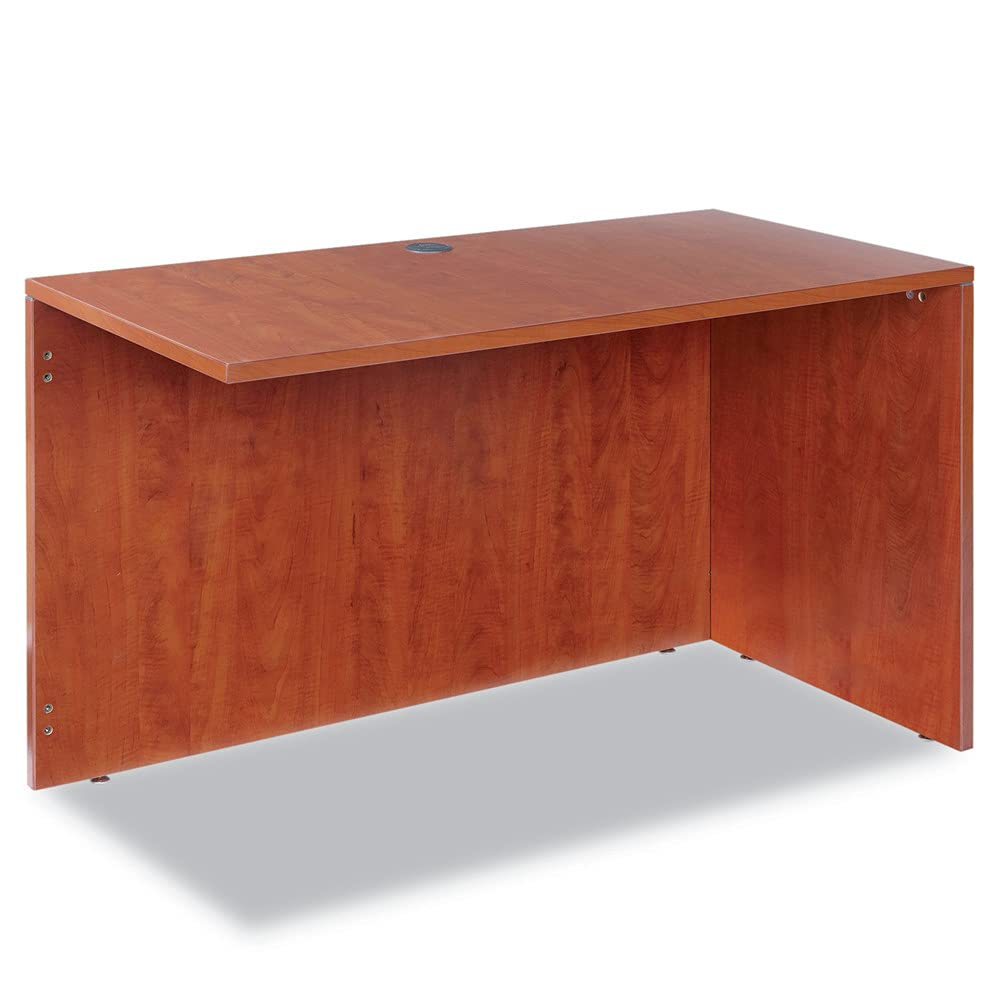 Alera ALEVA354824MC Valencia Series 47-1/4 in. x 23-5/8 in. x 29-1/2 in. Reversible Return/Bridge Shell - Cherry