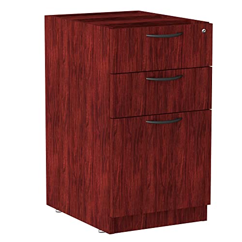 Alera ALEVA532822MY Valencia Series 15.63 in. x 20.5 in. x 28.5 in. Box/File Full Pedestal - Mahogany