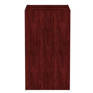 Alera ALEVA532822MY Valencia Series 15.63 in. x 20.5 in. x 28.5 in. Box/File Full Pedestal - Mahogany