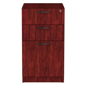 Alera ALEVA532822MY Valencia Series 15.63 in. x 20.5 in. x 28.5 in. Box/File Full Pedestal - Mahogany