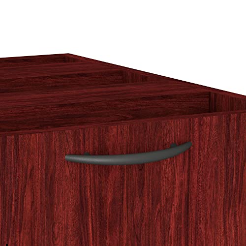 Alera ALEVA532822MY Valencia Series 15.63 in. x 20.5 in. x 28.5 in. Box/File Full Pedestal - Mahogany