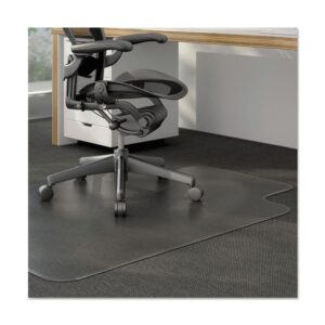 universal cleated chair mat for low and medium pile carpet 36 x 48 clear