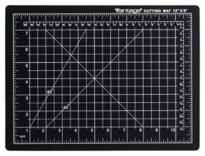 dahle vantage 10670 self-healing cutting mat, 9"x12", 1/2" grid, 5 layers for max healing, perfect for crafts & sewing, black