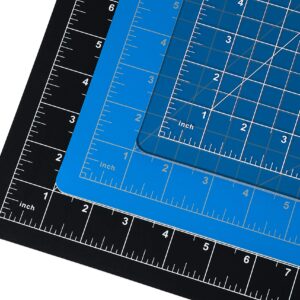 Dahle Vantage 10670 Self-Healing Cutting Mat, 9"x12", 1/2" Grid, 5 Layers for Max Healing, Perfect for Crafts & Sewing, Black