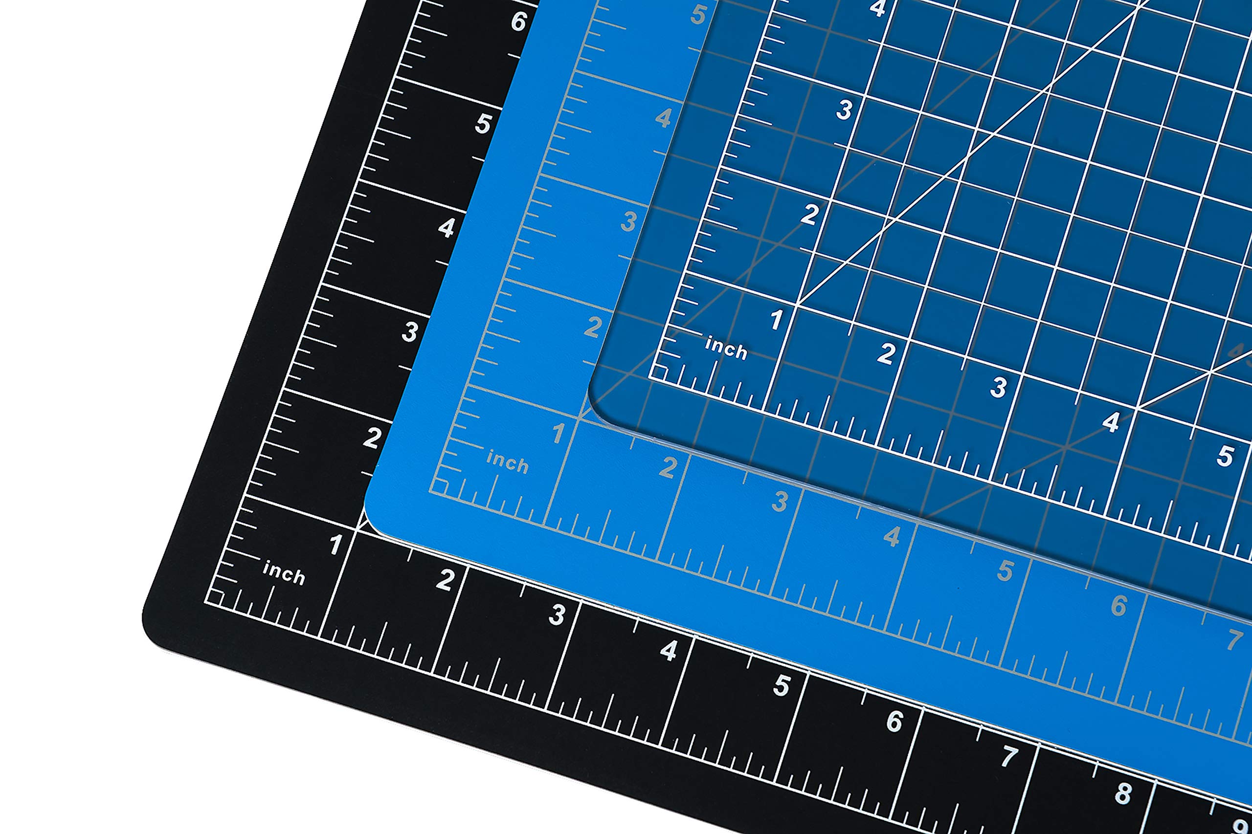 Dahle Vantage 10670 Self-Healing Cutting Mat, 9"x12", 1/2" Grid, 5 Layers for Max Healing, Perfect for Crafts & Sewing, Black