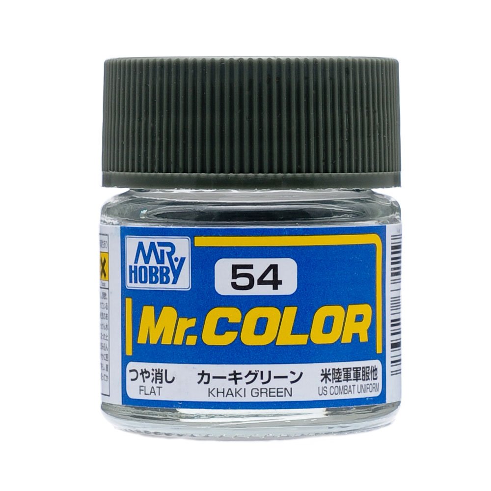 C54 Flat Khaki Green 10ml, GSI Mr. Color