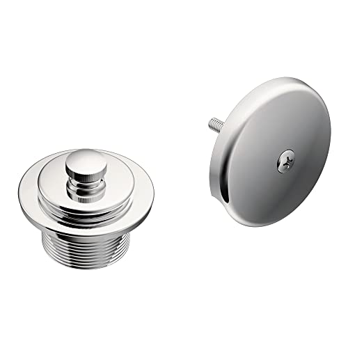 Moen T90331 Push-N-Lock Tub and Shower Drain Kit with 1-1/2 Inch Threads, Chrome