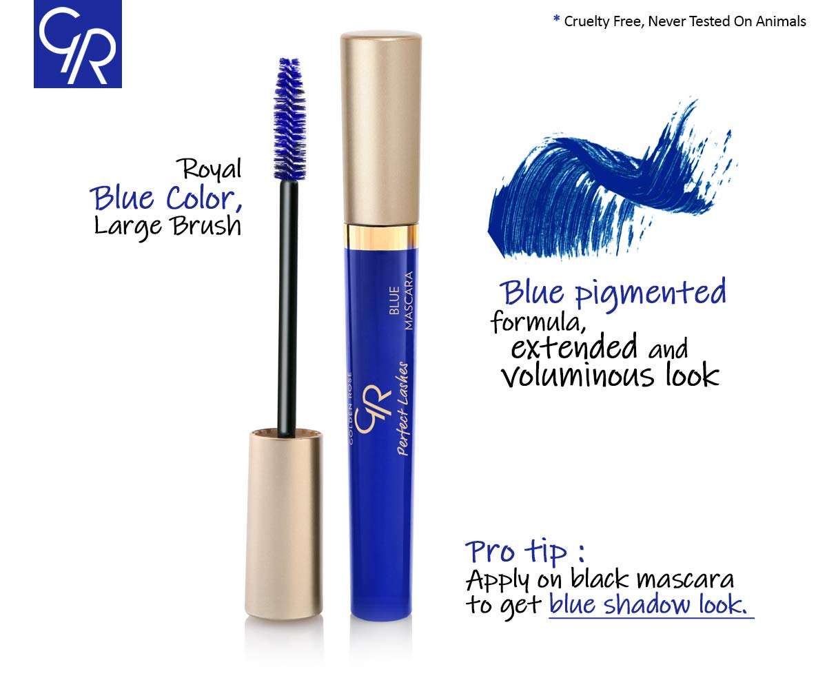 Golden Rose Perfect Lashes Mascara, Blue, 37 fl. oz.