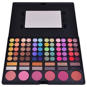SHANY Festival Ready Palette - Highly Pigmented Blendable Eye shadows, Makeup Blush and Face powder Makeup Kit with 78 Colors - Makeup Palette