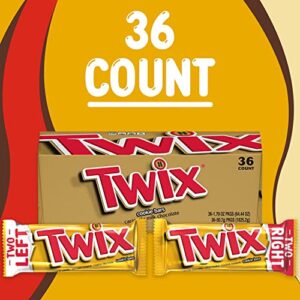 TWIX Full Size Caramel Chocolate Cookie Candy Bar, 1.79 oz. 36-Count Box