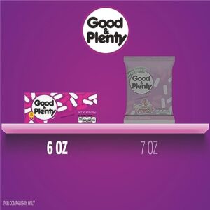 GOOD & PLENTY Licorice Fat Free, Candy Boxes, 6 oz (12 Count)