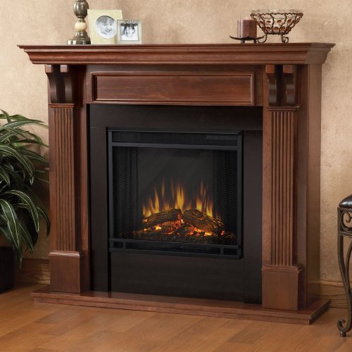 Real Flame Ashley Electric Fireplace, Blackwash